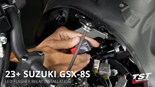 How To Install LED Flasher Relay on Suzuki GSX-8S by TST Industries