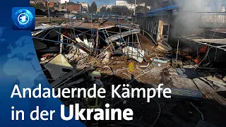 Lage in der Ukraine: Andauernde Kämpfe im Osten und Südes des Landes