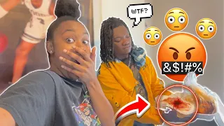 PLANTING A PERIOD🩸 PAD IN MY BOYFRIEND FOOD TO GET HIS REACTION...**BAD IDEA**!