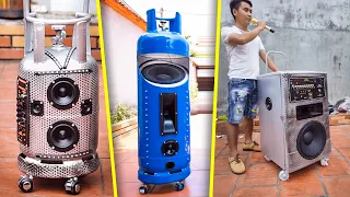 3 CRAZY IDEAS - DIY Speaker from Material Waste!