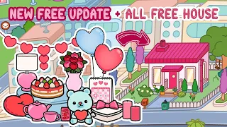 NEW FREE UPDATE Pink Valentine + ALL FREE HOUSE 💕💗💖 TOCA BOCA House Ideas | Toca Life World