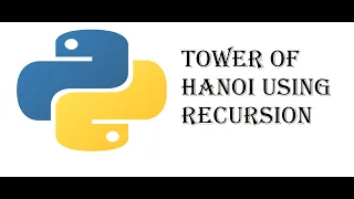 Tower of Hanoi using recursion in Python #Recursion#Python#TowerOfHanoi.