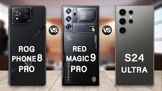 ROG Phone 8 Pro Vs Samsung Galaxy S24 Ultra Vs Red Magic 9 Pro