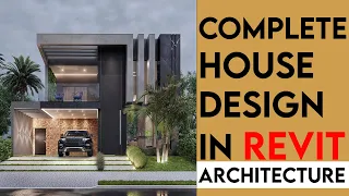 Modern house in revit tutorial | revit architecture |  revit tutorial | (complete)