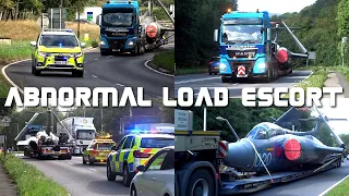 Abnormal Load - Police Escort of two RAF Buccaneer Aircraft in Gloucestershire