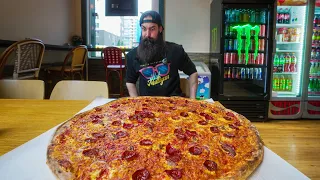 NORWAY'S BIGGEST PIZZA CHALLENGE HAS NEVER BEEN BEATEN! | BeardMeatsFood