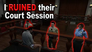 I RUINED a FiveM Court Session with MOD MENU (GTA RP Trolling)