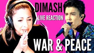 VOCAL COACH | DIMASH LIVE REACTION & ANALYSIS | War and peace | PODEROSO!!!! (captions)