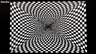 [OP ART] How to draw optical illusion art l Geometric art #026