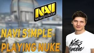 NaVi S1mple playing CS:GO Faceit on Nuke (twitch stream)