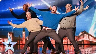 Old Men Grooving bust a move, and maybe their backs! | Britain's Got Talent 2015