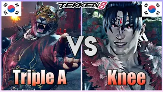 Tekken 8  ▰  Triple A (king) Vs Knee (Devil Jin) ▰ Ranked Matches