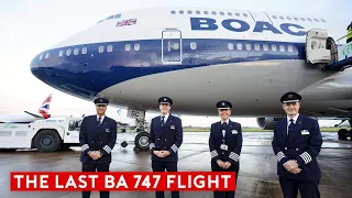 The Last British Airways B747 Flight - An Emotional Farewell