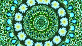 Attract Positive Thought - 4K Psychedelic Visuals Mandala Healing - Psyart Trippy Video