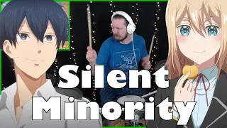 Silent Minority - Otome Game Sekai wa Mob ni Kibishii Sekai desu Opening | Drum Cover
