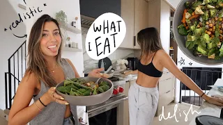 WHAT I EAT IN A DAY! trying new *realistic* recipes!