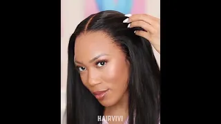 Fitted Pre-plucked Hairline & Perfect Blend Multi-colored HD Lace Wig | Hairvivi #shorts