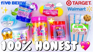 NEW STORE BOUGHT SLIMES UNDER $7 REVIEW 💖 Target, Walmart, Amazon, & FiveBelow