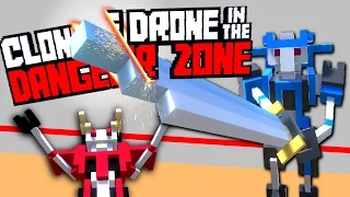 ROBOT SWORD FIGHTING ARENA - Clone Drone in the Danger Zone #1