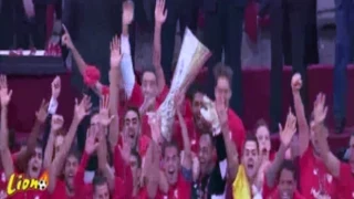 FC Dnipro vs Sevilla 2-3 • Celebration - UEFA Europa League Trophy in Warsaw 27.05.2015