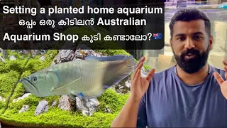 Planted aquarium set up Malayalam | ഒപ്പം ഒരു കിടിലൻ Australian Aquarium Shop കൂടി കണ്ടാലോ ?