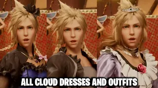 ALL CLOUD DRESSES & OUTFITS | Final Fantasy 7 REMAKE All Cloud Dresses & Outfits (All Cloud outfits)