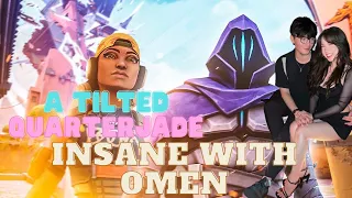 A Tilted Quarterjade is Insane with Omen with Masayoshi's Raze! Power Couple's Valorant