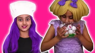 Esme Orders Room Service At The Haunted Hotel 🏨 Halloween Princesses In Real Life | Kiddyzuzaa