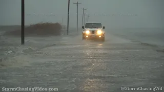 Hurricane Delta, Eye Wall and Storm Surge, Creole, LA - 10/9/2020