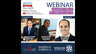 Webinar ESPGE - Orçamento Público em tempos de COVID-19