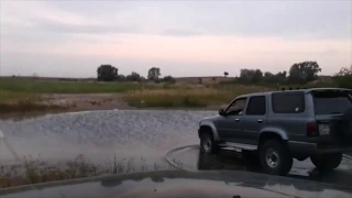 4x4 water crossing Toyota Prado vs Toyota 4Runner