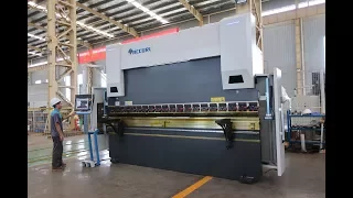 ACCURL 6 Axis CNC Hydraulic Press Brake 300 ton 4000mm DELEM DA 66T 3D Control Motorized Crowning