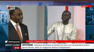 L'Invité d'Infos Matin du 05 Avril 2024 : Adama Gaye, Journaliste.