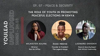 The role of youth in promoting peaceful elections in Kenya.