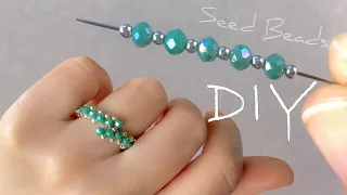 Easy Seed Bead Ring Tutorial: How to Make Easy Ring with Beads