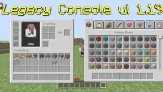 Legacy Console ui for Minecraft bedrock 1.19 + Download