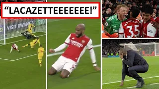 EVERY ANGLE of Alexandre Lacazette's DRAMATIC last-minute goal in Arsenal 2-2 Crystal Palace