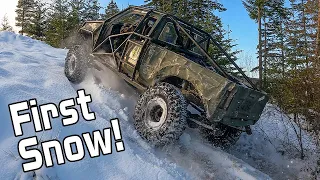 First Snow Wheeling Rock Crawling Adventure of the Season - S11E45