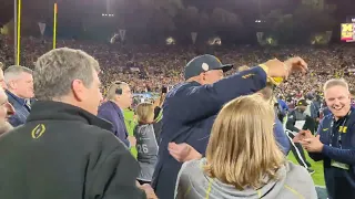 What it was like on Michigan sideline for final minutes of Rose Bowl win over Alabama