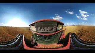 Wheat harvest 360 video from combine cab #vzreview