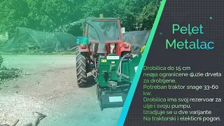 Drobilice za drva na traktorski pogon Pelet Metalac