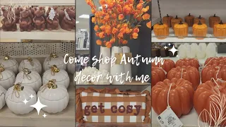 Come Shop Autumn / Fall decor with me UK | Autumn Decor in Tesco, Tkmaxx, Dunlm, Primark #shopwithme