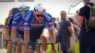 Fans in SHOCK at Mathieu van der Poel BEAST MODE | Paris-Roubaix 2023
