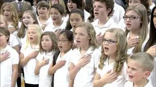 National Anthem at NBA Jazz Game 2014 performed by One Voice Children's Choir