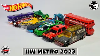 Hot Wheels Metro 2023 - The Complete Set Including the Time Shifter Treasure Hunt