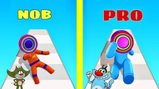 Noob pro Hacker in Layer Man 3D funny game oggy Jack chop 😂 iOS @TaimurOP