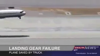 Fast and furious in real life. Plane saved by Nissan truck