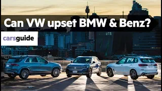 BMW X5 vs Mercedes GLE vs VW Touareg 2019 comparison review
