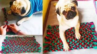 How to make Simple Doormat @Home│Recycling ideas from old Leggings│Easy DOORMAT│Homemade DIY crafts