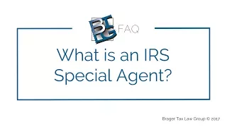 What is an IRS Special Agent?